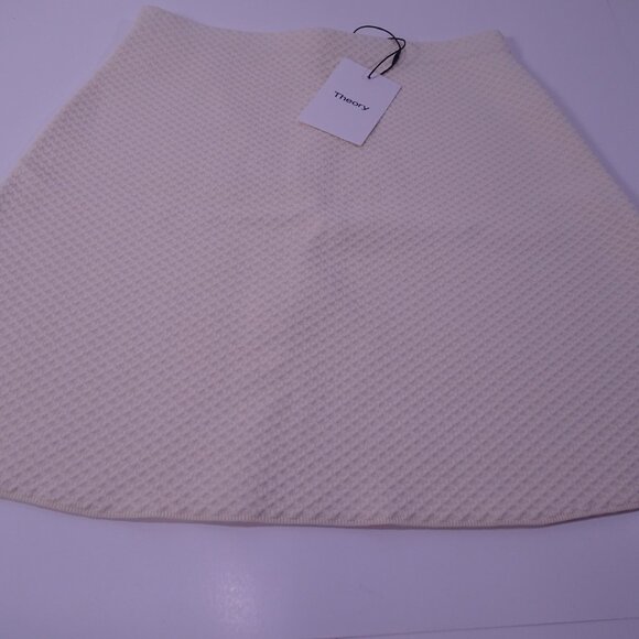 Theory Women's Teslia A-Line Skirt Vanilla Cream Sz P and Large NWt 298 - Picture 6 of 9